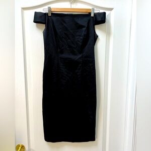 Adrianna Papell Off the Shoulder Cocktail Dress